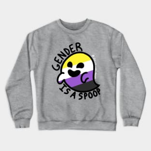 Gender is a Spoop (Non-Binary Ghost) Crewneck Sweatshirt